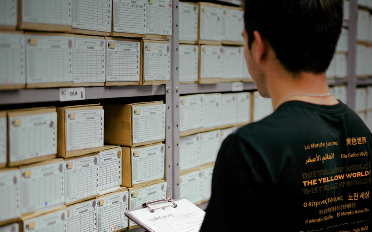 Sala de Arquivos da HBR Aviação